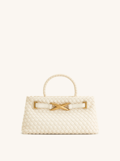 Сумка Jw Pei Elora Woven Tote Bag Біла