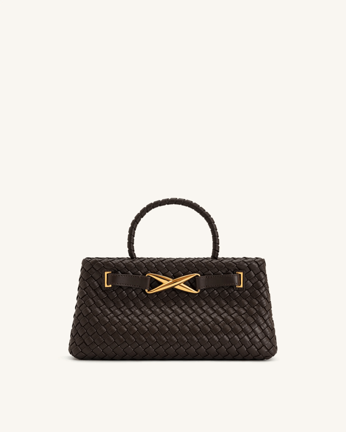 Сумка Jw Pei Elora Woven Tote Bag Коричнева