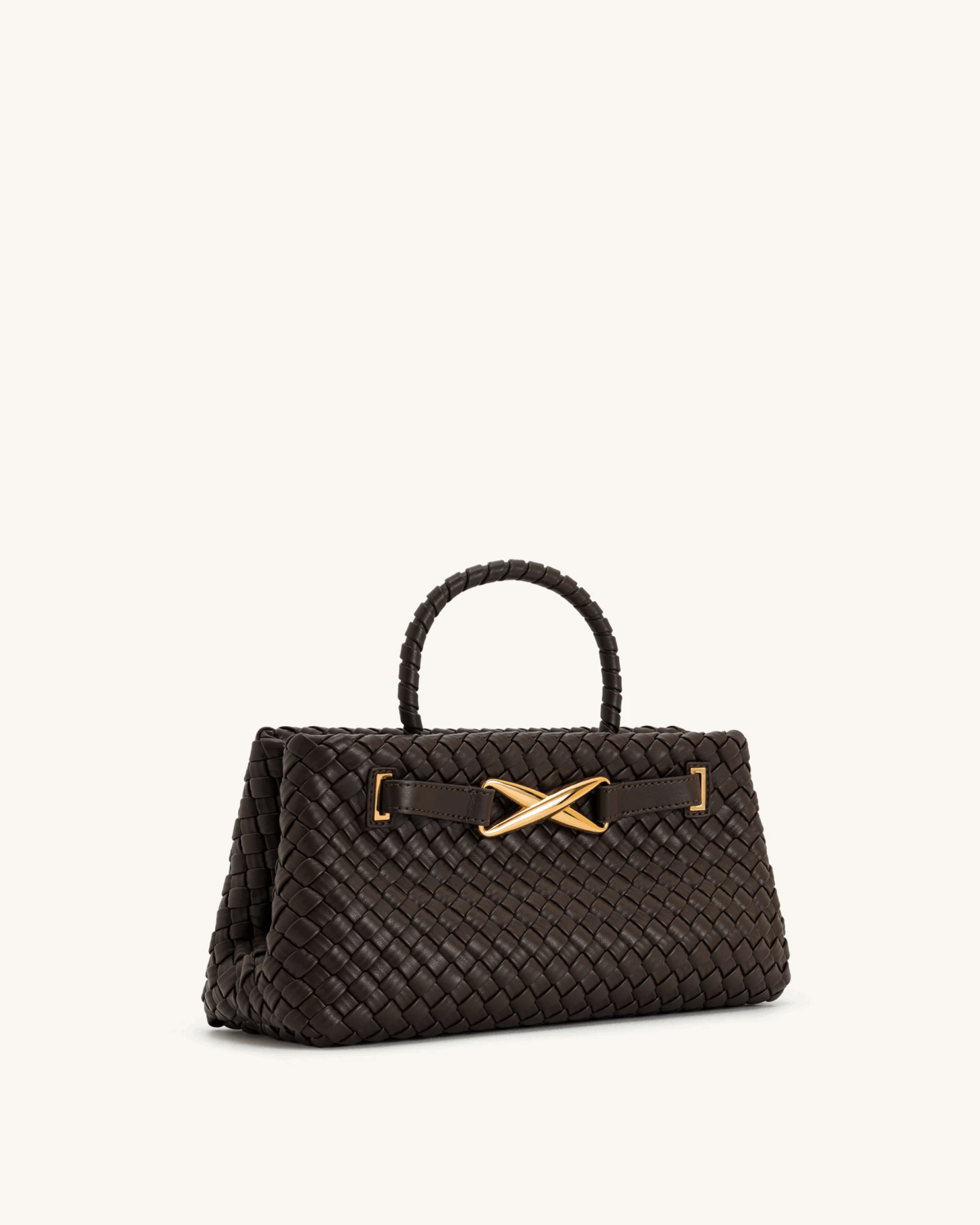 Сумка Jw Pei Elora Woven Tote Bag Коричнева - Зображення 4