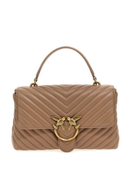 Сумка Pinko Classic Lady Love Puff Chevron Коричнева1