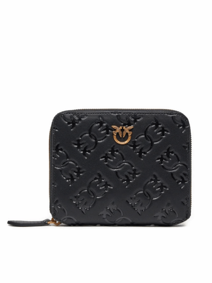 Гаманець Pinko Taylor Zip Around з тисненням Чорний1