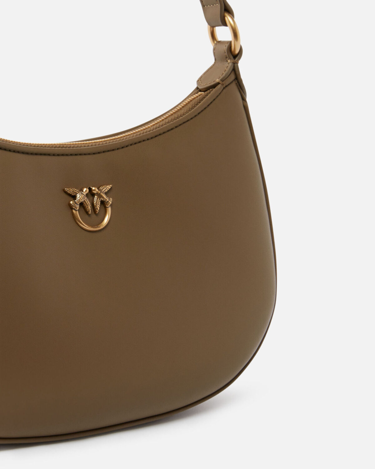 Сумка Pinko Half Moon Олива3