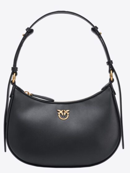 Сумка Pinko Half Moon Mini Чорна Натуральна Шкіра1