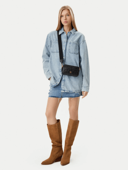 Сумка Pinko Camera Bag Mini Чорна2
