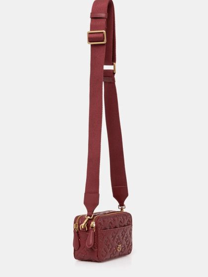 Сумка Pinko Camera Bag Mini Бордо2