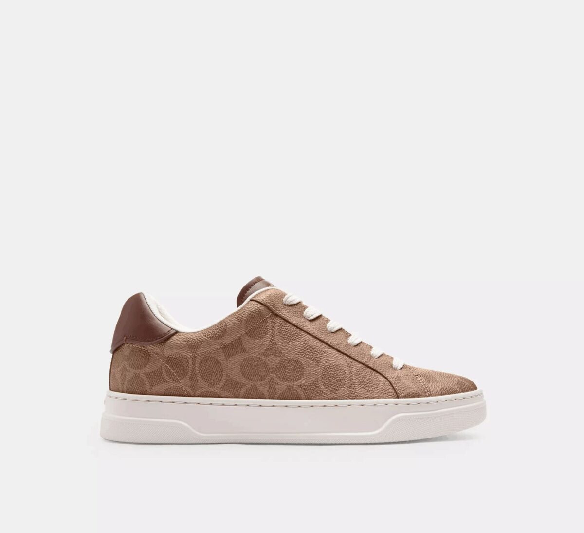 Кеди Coach High Line Signature Canvas Коричневі2
