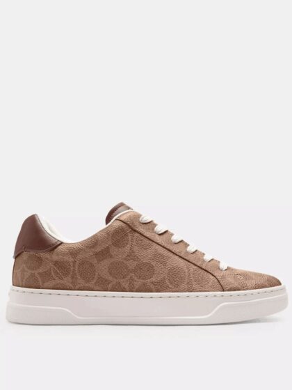 Кеди Coach High Line Signature Canvas Коричневі2