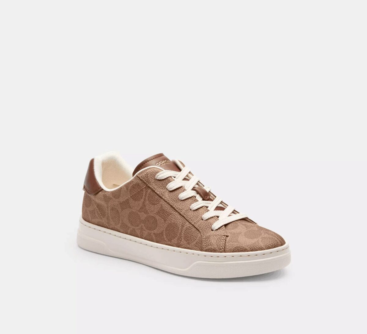 Кеди Coach High Line Signature Canvas Коричневі1