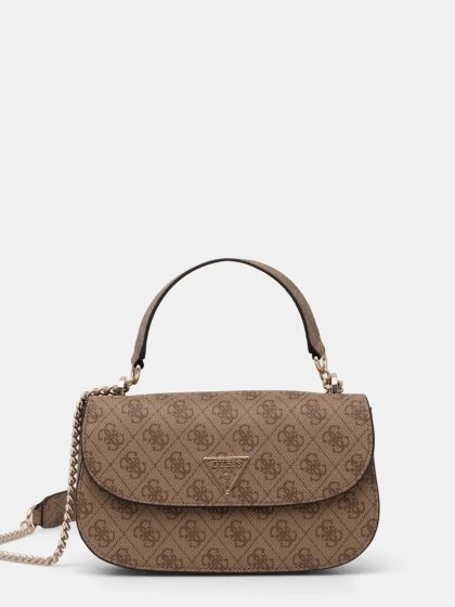 Сумка Guess Eco Erica Convertible Xbody Flap Коричнева1
